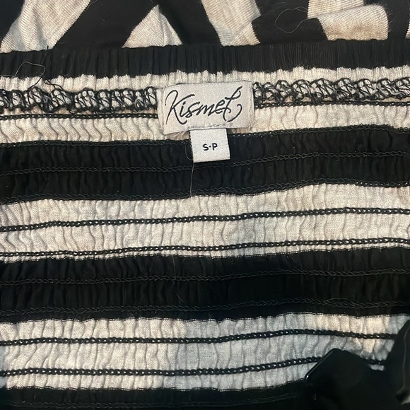 Black and white striped maxi dress - Picture 3 of 3